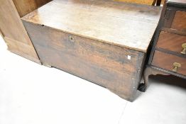 A 19th century oak blanket chest , dimensions approx. 98 x 56 x 53cm