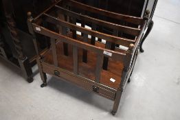 A reproduction Canterbury magazine rack