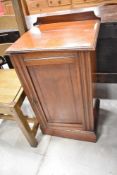 A Victorian mahogany pot cupboard, approx. dimensions W43 D38 H75cm