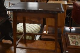 An early 20th Century oak occasional table, approx. 61 x 45cm
