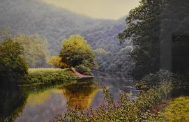After David Smith (British b.1949) limited edition colour giclee print 'Summer Glory' a pleasing