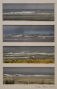 Gordon Stokes, (20th & 21st century) 'Stormy Seascapes' is a quadriptych of photographs showing
