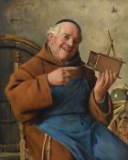 Giovanni Sandrucci (Italian 1828-1897) a 19th century Italian school oil on canvas, monk and