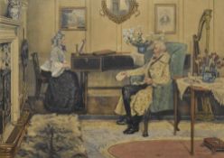 After Walter Dendy Sadler (British 1854-1923) and William Henry Boucher (1842-1906) hand coloured