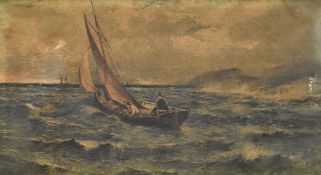 After Ernest Charles Walbourn (British 1872-1927) colour print on canvas 'A Dangerous Coast'