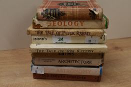 A selection of miniature vintage paperback books, to include The Scottish Clans & Their Tartans, The