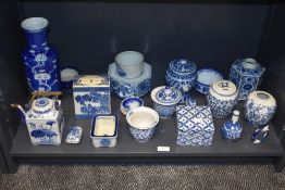 An early / mid 20th century Chinese porcelain vase, decorated having cherry blossom pattern on a