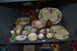 A group of mixed early 20th century tea wares, to include a miniature Royal Doulton blush ivory