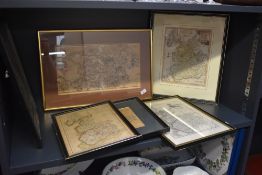 A group of vintage maps depicting various 19th century scenes of the Lakes in Cumberland,