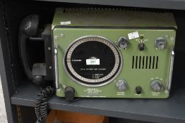A vintage Sailor Marine VHF mobile radio telephone, type RT144C, having channel selector, squelch,