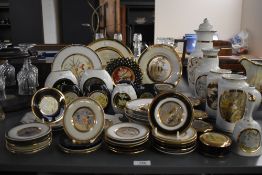 A large collection of Japanese ceramic Simco Art-Ware, beautifully decorated with 24k gold and