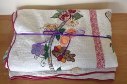 A 20th century limited edition quilt, numbered 111 of 200 editions, having an over all Mandalay