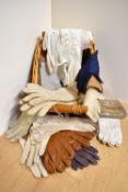 A quantity of vintage ladies gloves, including evening, driving and winter styles, in a range