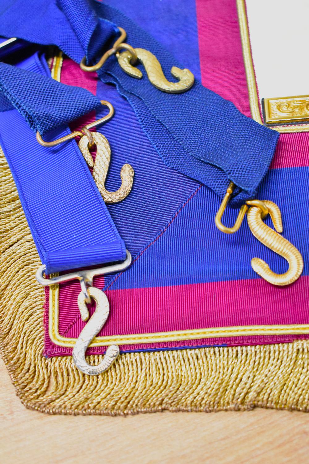 Seven pieces of local interest Masonic Regalia comprising six Westmorland and Cumberland district - Image 8 of 30