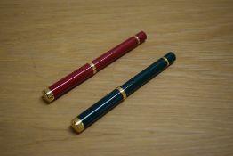 A Waterman Lady Pocket cartridge fill fountain pen in Red having Waterman France F nib and a