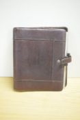 A Filofax A5 Hampstead model in real leather 23 x 18.5cm