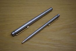 A Sheaffer Targa 1001 GT Classic cartridge converter fill fountain pen and ballpoint pen in