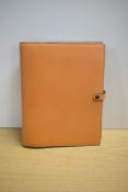 A boxed Filofax Deskfax Sandhurst in calf leather 28 x 22cm