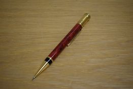 A Modern Parker Duofold propelling pencil in Jasper Red