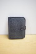 A boxed Mulberry grained black leather organiser/ agenda, 14x18cm
