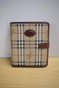 A Burberrys of London leather organiser 24 x20cm