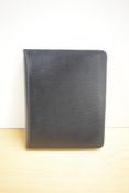 A Daines & Hathaway black leather organiser 23x18.5cm