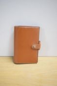 A Glen Royal pocket organiser in brown leather 14.5 x 9.5cm