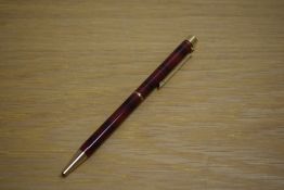 A Sheaffer Targa 1031 Classic ballpoint pen in laque ruby red