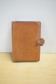 A Filofax Personal Savannah model in real calf leather 19 x 13cm