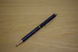 A Sheaffer Targa 1029 Classic ballpoint pen in laque hermes blue