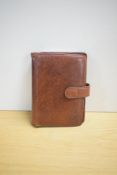 A The Bridge filofax in brown leather 19 X 14cm