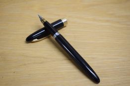 A Sheaffer Touchdown fill fountain pen in black no white spot having Sheaffer Australia nib