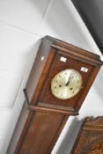 An early 20th Century oak cased Grandmother clock, height approx. 140cm