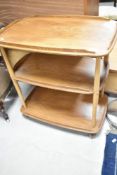 A light Ercol tea trolley