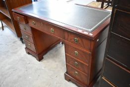 A reproduction Regency desk, width approx. 122cm