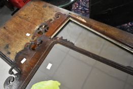 Two Chippendale style wall mirrors