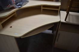 A laminate corner desk etc