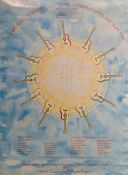 Andres Segovia, Master Classes and Commemorative July 16-25 1986 advertising poster, presented by