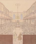 W.J. White (British b.1781) a hand coloured engraving after a drawing by Hubert-François Bourguignon