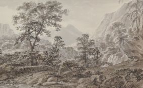 Attributed to Amos Green (British 1735-1807) an 18th century English school monochrome