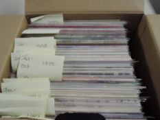 GB 1990's - 2000's PRESENTATION PACKS IN BOX - APX 130 PACKS Box full of Presentation packs