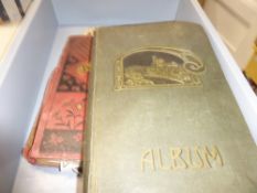 POSTCARDS COLLECTION IN 2 ALBUMS WITH GB & FOREIGN + ALBUM OF CARDS Fascinating duo of albums one