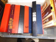 WORLDWIDE & GB COLLECTIONS IN 10 VOLUMES, ALL ERAS SEEN MINT AND USED Tub with 10 world