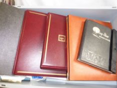 GB - STAMP COLLECTIONS IN 5 VOLUMES ALL ERAS MINT AND USED 5 Gb collections with pair of Westminster