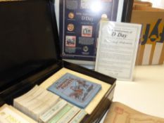 CIGARETTE & TRADE CARDS, BY SETS IN ALBUMS & LOOSE + DC THOMSON WIZARD FAMOUS FIGHTS Metal case of