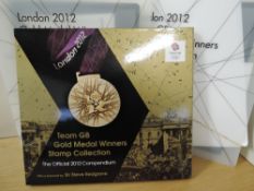 GB 2012 OLYMPICS & PARALYMPICS COMPLETE IN FULL SHEETLETS + RM GOLD MEDAL WINNERS BOOK Two Royal