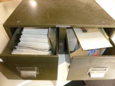 USA & WORLD COVER COLLECTION IN OLD VICKERS FILING DRAWS SEVERAL HUNDRED COVERS Double draw full