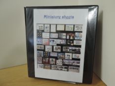GB 1980-2022 MINIATURE SHEETS, COMPLETE COLLECTION OF c.175 SHEETS Bulging binder with what