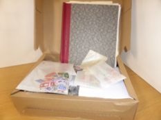 BRITISH COMMONWEALTH LARGE ACCUMULATION OF LEAVES & PACKETS Box wtih various envelopes, packets to