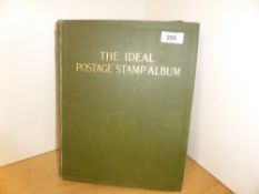 WORLD STAMP COLLECTION IN IDEAL ALBUM VOL 1 TO 1914, 1,000+ STAMPS Vintage world Collection